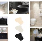 planche d'ambiance d'une salle de bain