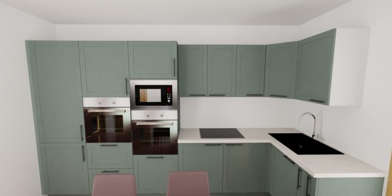 conception 3D d'une cuisine